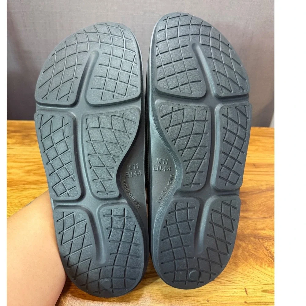 Sovella Men's Black Recovery Adjustable Strap Comfort Slide Sz 11 NWOTS